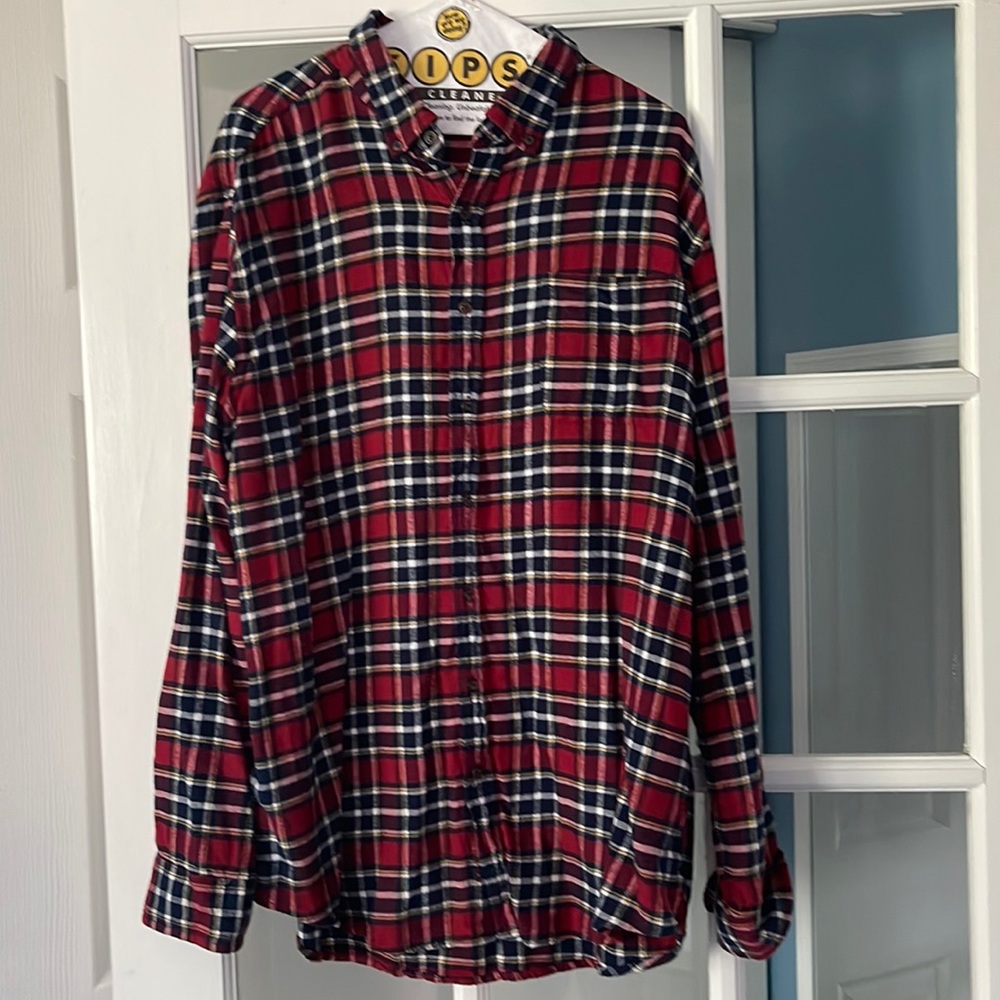 Mens Croft & Barrow XL Long Sleeve Flannel Button Down